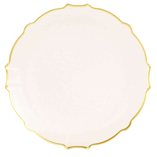 10.25" Rosè/Gold Petal Plates 20 Ct.
