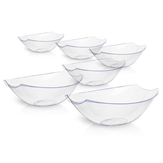 112 Oz. | Clear Plastic Stadium Bowl | 24 Count