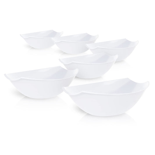 112 Oz. | White Plastic Stadium Bowl | 24 Count