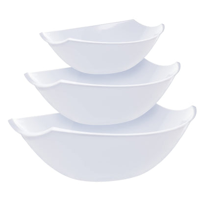 112 Oz. | White Plastic Stadium Bowl | 24 Count