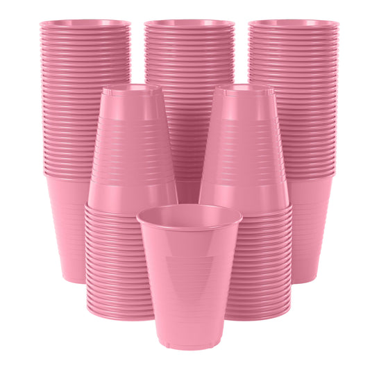 12 Oz. Pink Plastic Cups | Case of 600