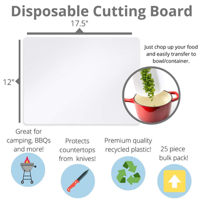 12 In. x 17.5 In. | Disposable Cutting Board | 300 Count