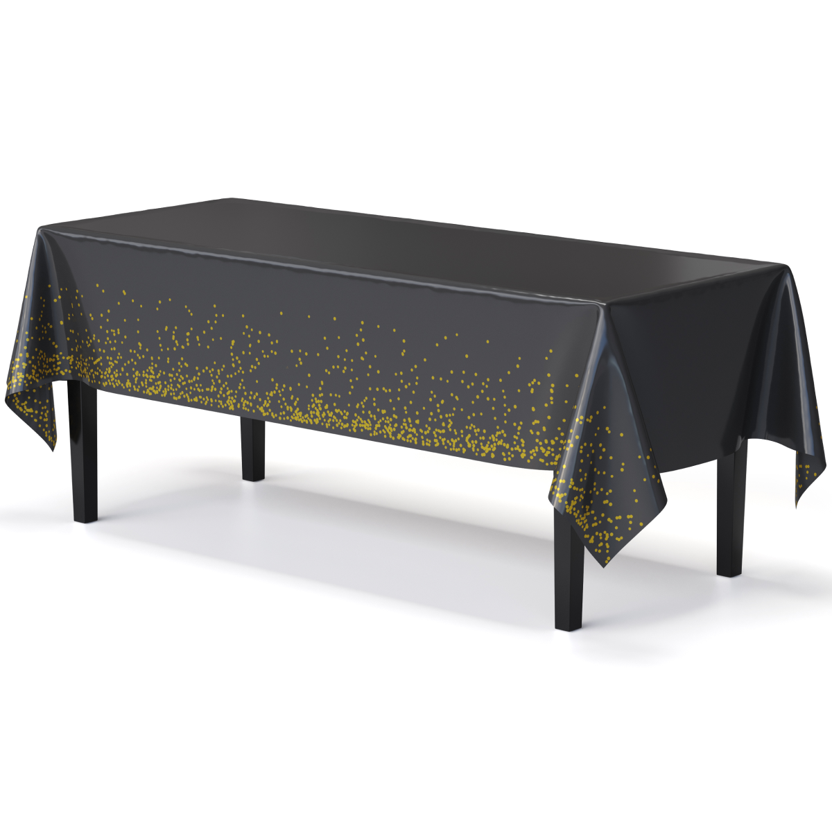 Printed Table Cover Black/Gold | Case of 48