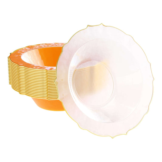 12 Oz. Rosè/Gold Petal Bowls 20 Ct.