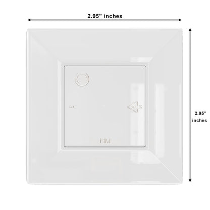 2.75 In. | Clear Square Miniature Plates | 960 Count