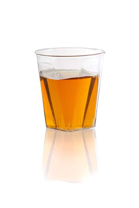 2 Oz. Clear Square Bottom Plastic Shot Glass | 1000 Count