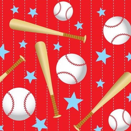 Baseball Print Table Cover | Case of 48