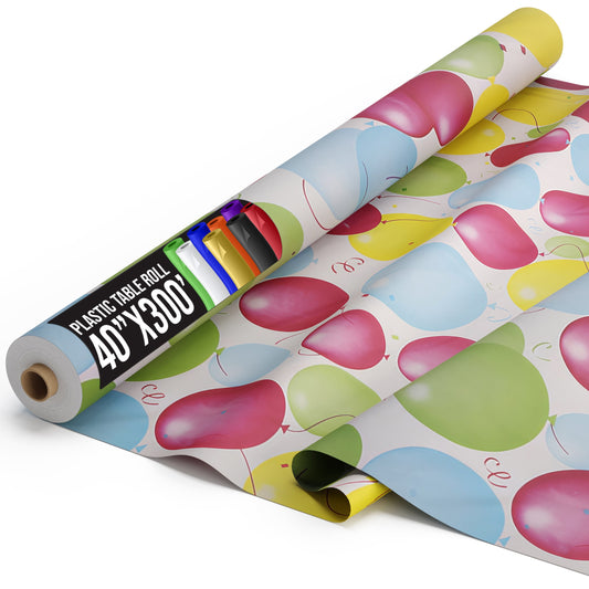 40 In. x 300 Ft. Premium Balloon Print Table Roll