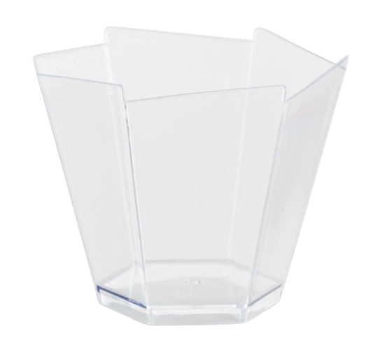 3.3 Oz. | Clear Hexagon Miniatures | 576 Count