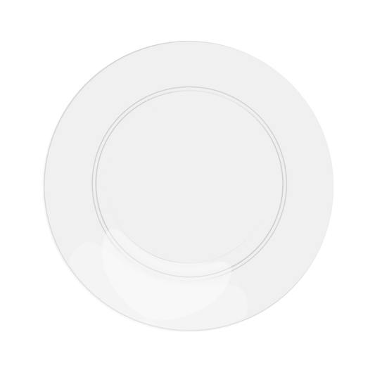 10 In. Trend Glass Look Plastic Plates - 10 Ct.