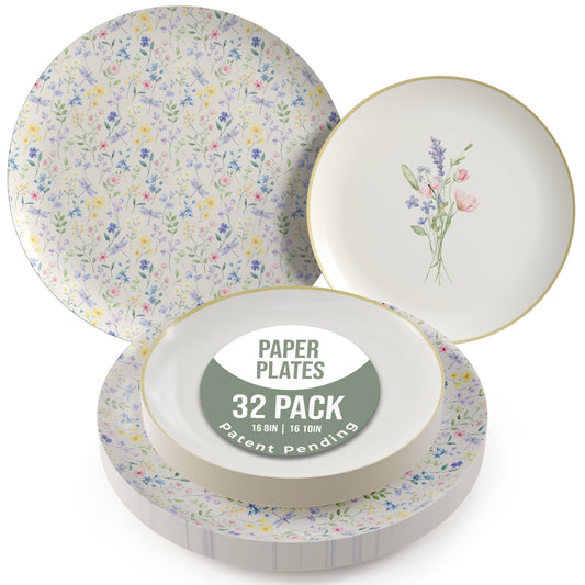 Earthtrends Charm Design Plates Combo Set 16/16.