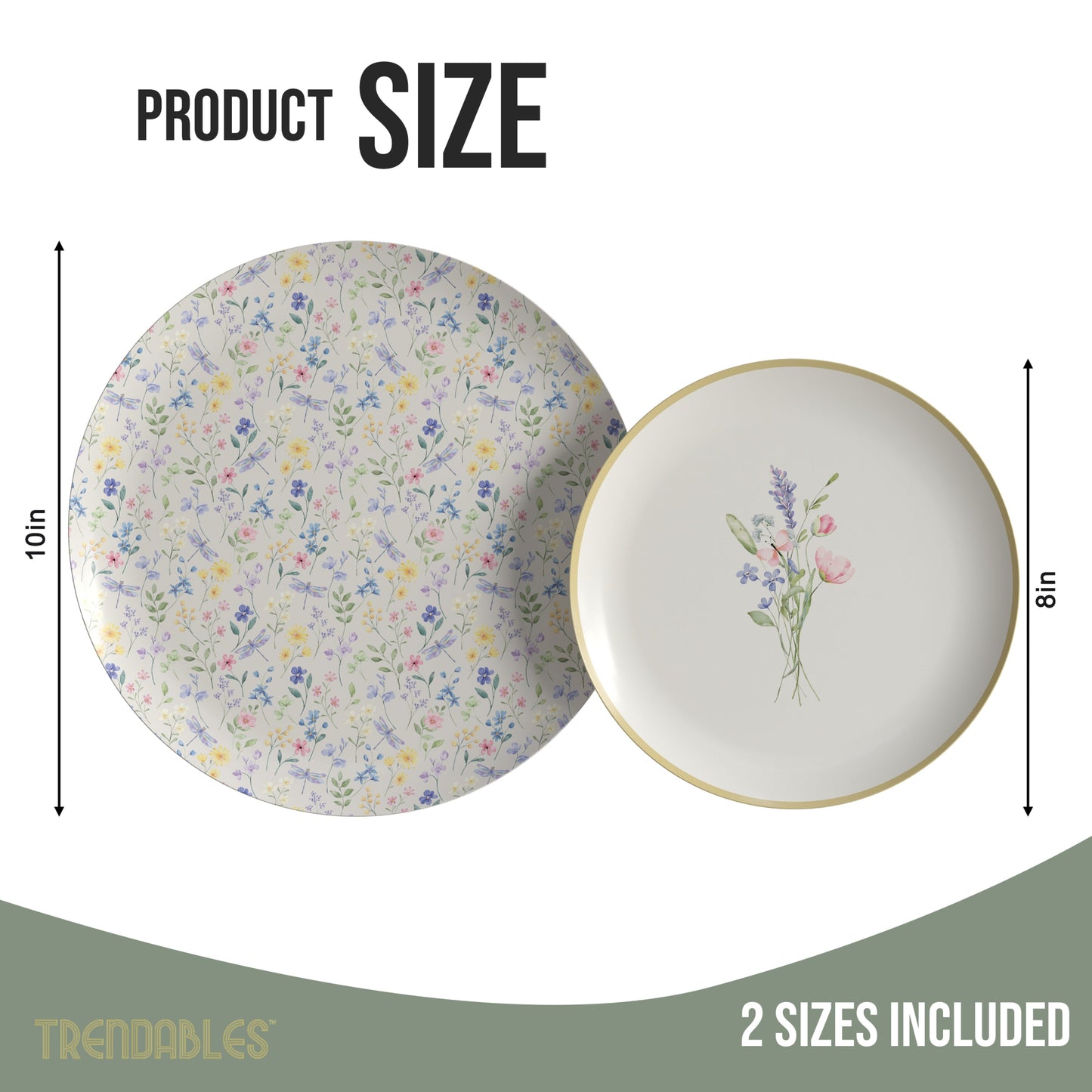 Earthtrends Charm Design Plates Combo Set 16/16.