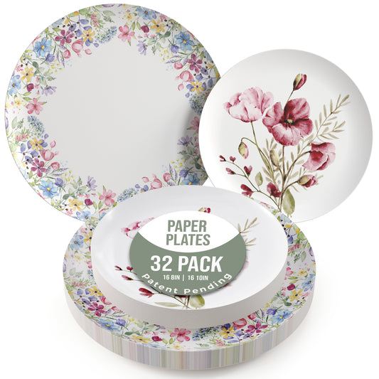 Earthtrends Provincial Design Plates Combo Set 16/16.
