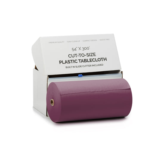 54" X 300' Select A Size Table Cover - Plum