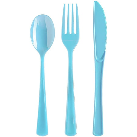 Light Blue Cutlery Combo Pack - 24 Ct.