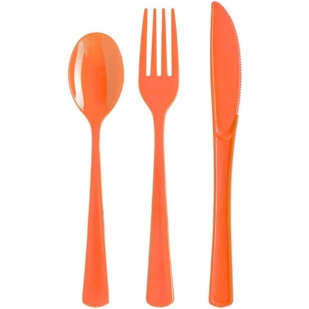 Orange Cutlery Combo Pack - 24 Ct.