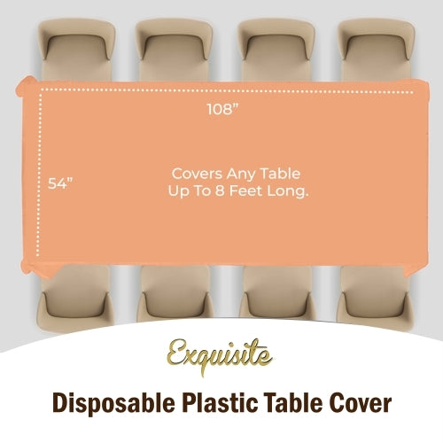 Premium Peach Table Cover