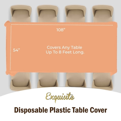 Premium Peach Table Cover
