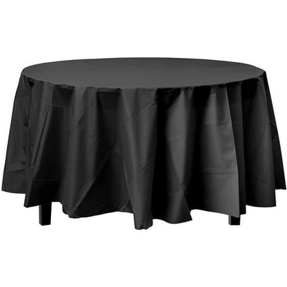 Premium Round Black Table Cover