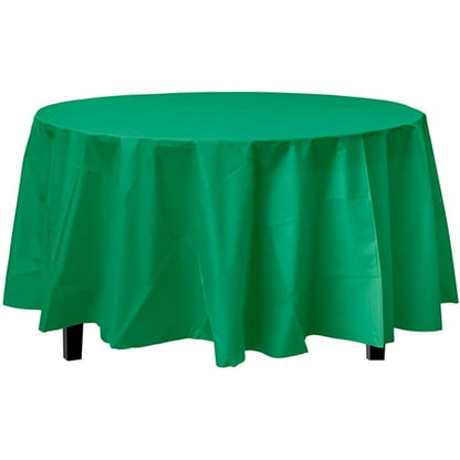 Premium Round Emerald Green Table Cover