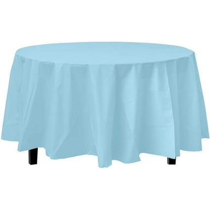 Premium Round Light Blue Table Cover