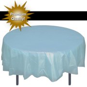 Premium Round Light Blue Table Cover
