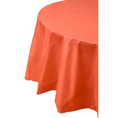 Premium Round Orange Table Cover
