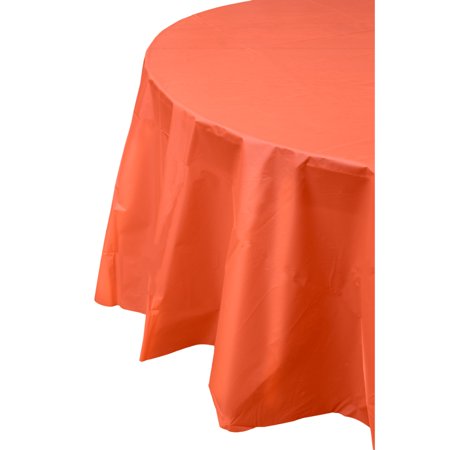 Premium Round Orange Table Cover