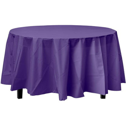 Premium Round Purple Table Cover