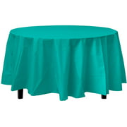 Premium Round Teal Table Cover