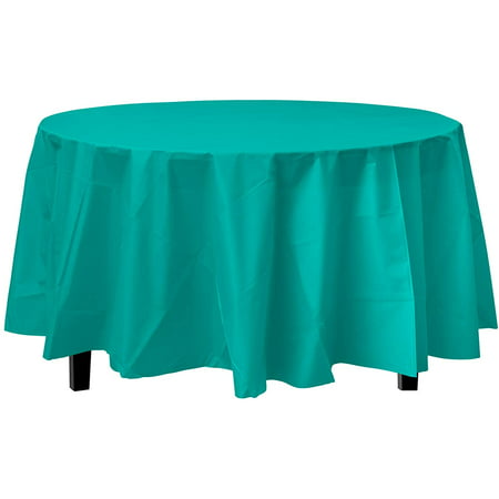 Premium Round Teal Table Cover