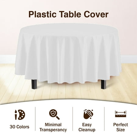 Premium Round White Table Cover