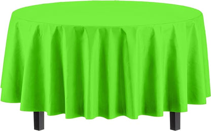 Premium Round Lime Green Table Cover