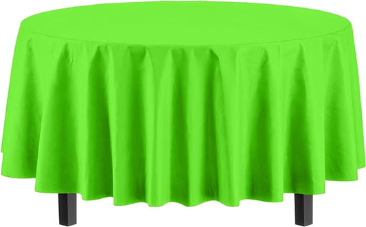 Premium Round Lime Green Table Cover