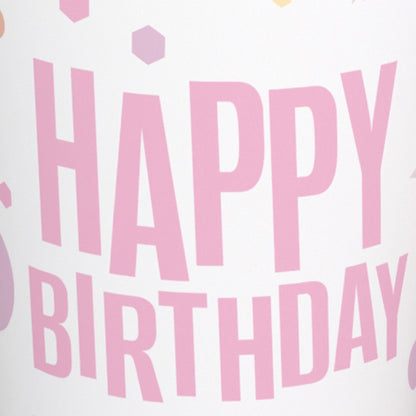 9 oz. Pink Birthday Print Paper Cups - 50 Ct.