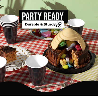 18 Oz. Black Plastic Cups - 50 Ct.