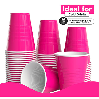 18 Oz. Cerise Plastic Cups - 50 Ct.