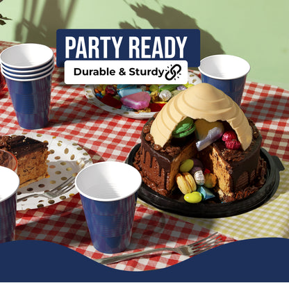 18 oz Navy Plastic Cups - 50 Ct.