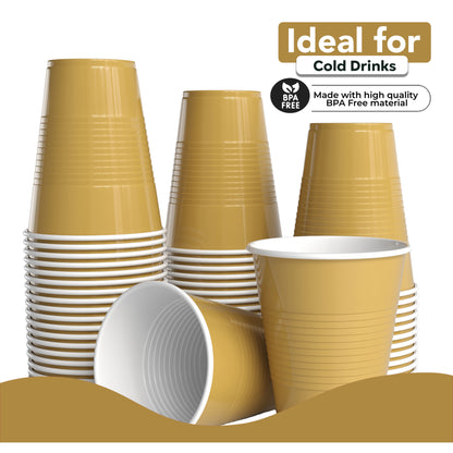 18 Oz. Gold Plastic Cups - 50 Ct.