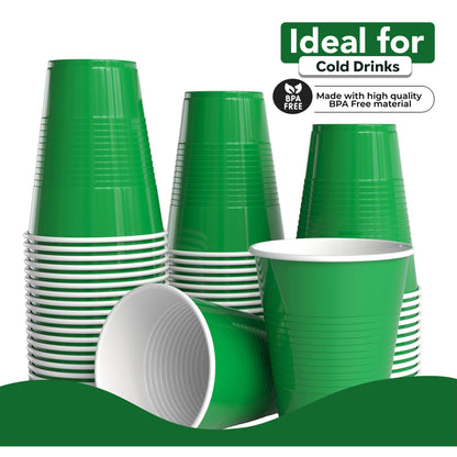 18 Oz. Emerald Green Plastic Cups - 50 Ct.