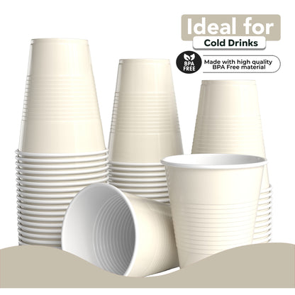 18 Oz. Ivory Plastic Cups - 50 Ct.