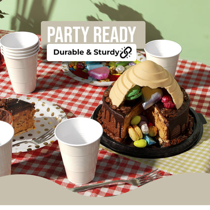18 Oz. Ivory Plastic Cups - 50 Ct.