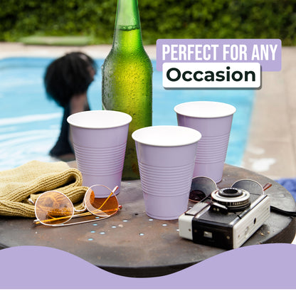18 Oz. Lavender Plastic Cups - 50 Ct.