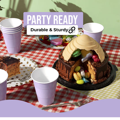18 Oz. Lavender Plastic Cups - 50 Ct.