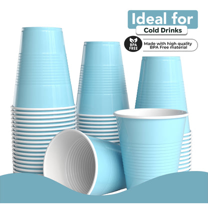 18 Oz. Light Blue Plastic Cups - 50 Ct.