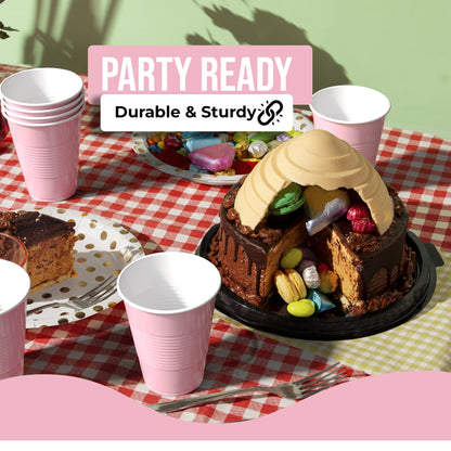 18 Oz. Pink Plastic Cups - 50 Ct.