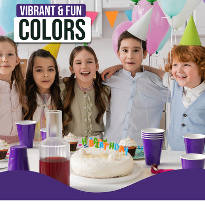 18 Oz. Purple Plastic Cups - 50 Ct.