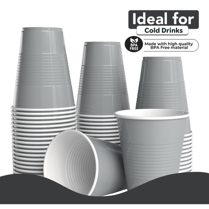 18 Oz. Silver Plastic Cups - 50 Ct.