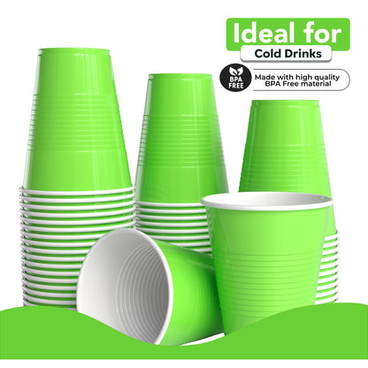 18 Oz. Lime Green Plastic Cups - 50 Ct.