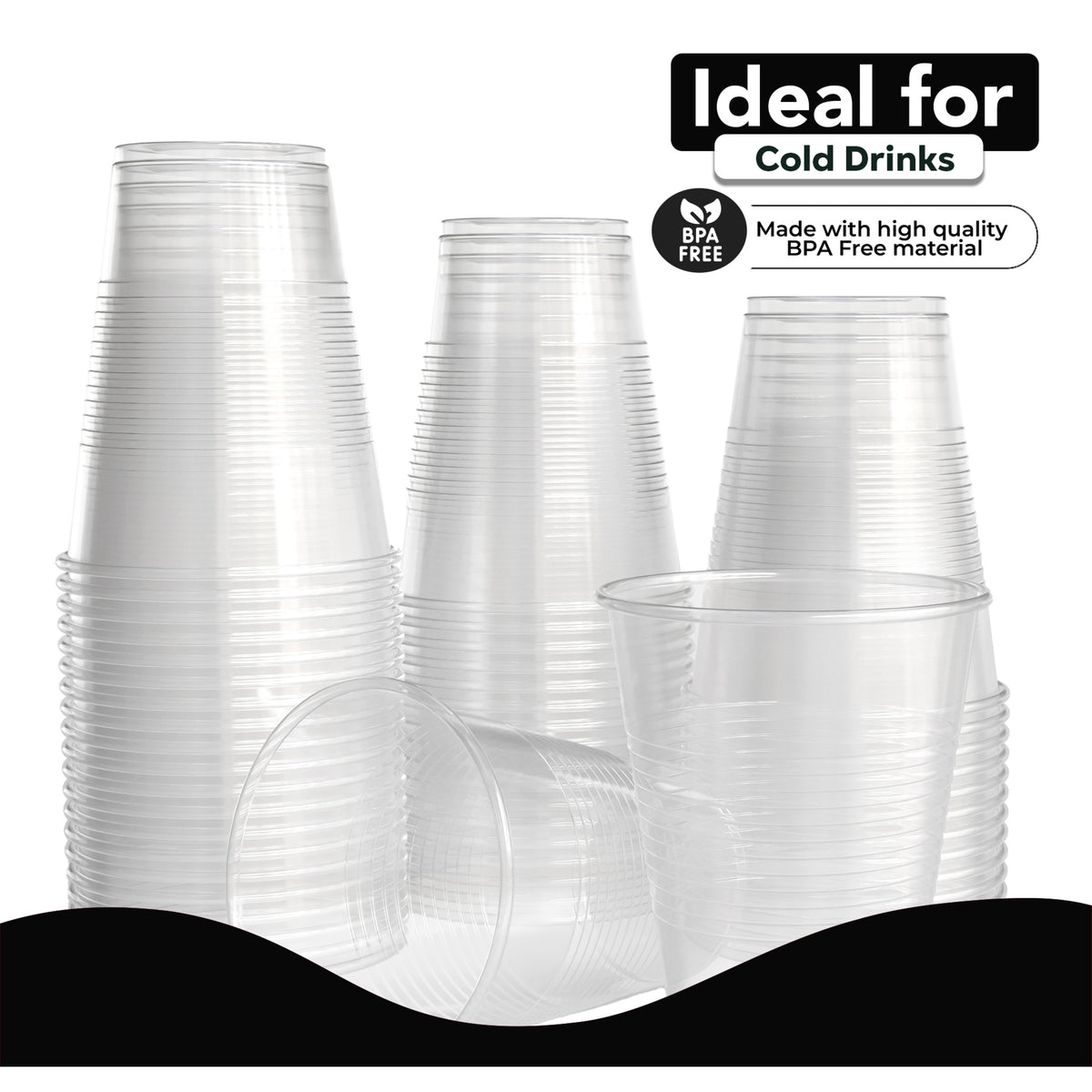 18 Oz. Clear Plastic Cups - 50 Ct.